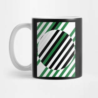 white and green pattern Mug